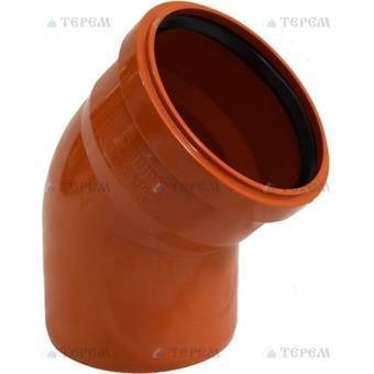 Sinikon Sinikon НПВХ 20140.R(20140.I.B)(20140.R.B) Sinikon НПВХ Отвод D110 x 87° для нар. канализации