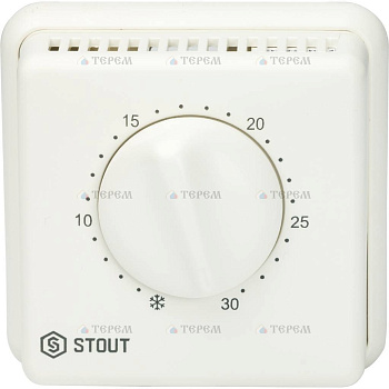 STOUT STE-0001 Комнатный проводной термостат TI-N с переключателем зима-лето и светодиодом