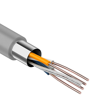 Кабель компьютерный (витая пара) FTP 2PR CAT5e 4x0,51 мм экранированный Rexant