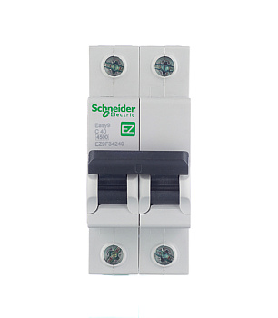 Автоматический выключатель Schneider Electric Easy9 (EZ9F34240) 2P 40А тип С 4,5 кА 400 В на DIN-рейку
