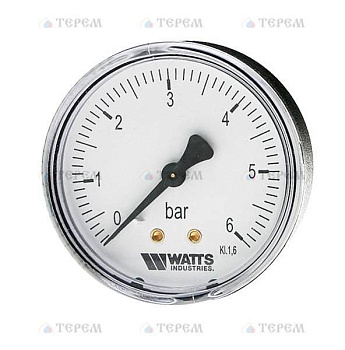 Watts  10008029(03.21.116) F+R100(MDA)(M3A-80 0-16BAR) 80/16x1/4" Watts Манометр аксиальный 80мм, 0-16 бар