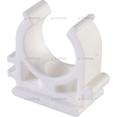 Политэк  d=20 Крепление для полипропиленовых труб под сварку (цвет белый)
