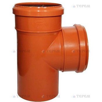 Sinikon  НПВХ Тройник D110 x 110 x 87° для нар. канализации