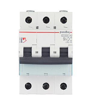 Автоматический выключатель Legrand TX3 (404056) 3P 16А тип С 6 кА 400 В на DIN-рейку