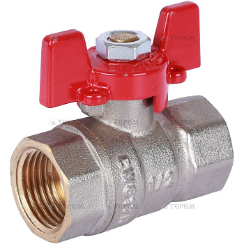 ROMMER  Шаровой кран 1/2" ВН/ВН, ручка бабочка