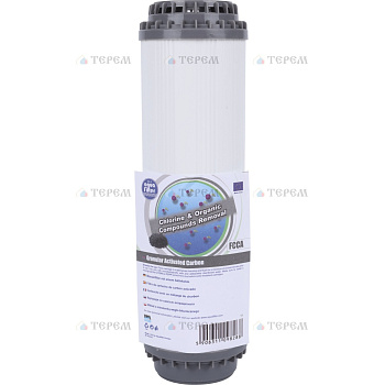 AquaFilter  AquaFilter Картридж 10” с гранулированным кокосовым углём и гранулами полипроп.волокна, 10SL FCCA
