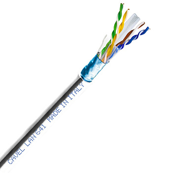 Кабель компьютерный (витая пара) FTP CAT6 LAN 641 4х2x0,57 мм экранированный Cavel