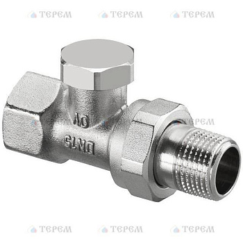 OVENTROP  Combi 2 вентиль на обр. подводку Ду20, 3/4", PN10, из латуни, проходной, никелир.