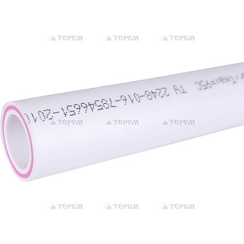Политэк  d=25х3,5 (PN 20) Труба полипропиленовая армированная (стекловолокно) (цвет белый)