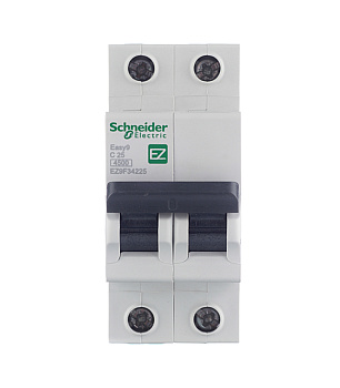 Автоматический выключатель Schneider Electric Easy9 (EZ9F34225) 2P 25А тип С 4,5 кА 400 В на DIN-рейку