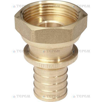 REHAU RAUTITAN Фитинги Переходник с накидной гайкой  20-G 3/4 RX для труб из сшитого полиэтилена аксиальный