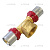 TIEMME  Тройник с внутренней резьбой 32х1/2''x32